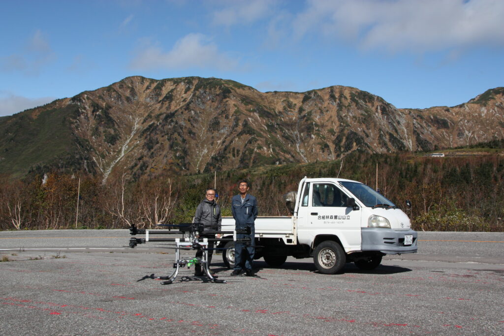 大型ドローンの実証実験