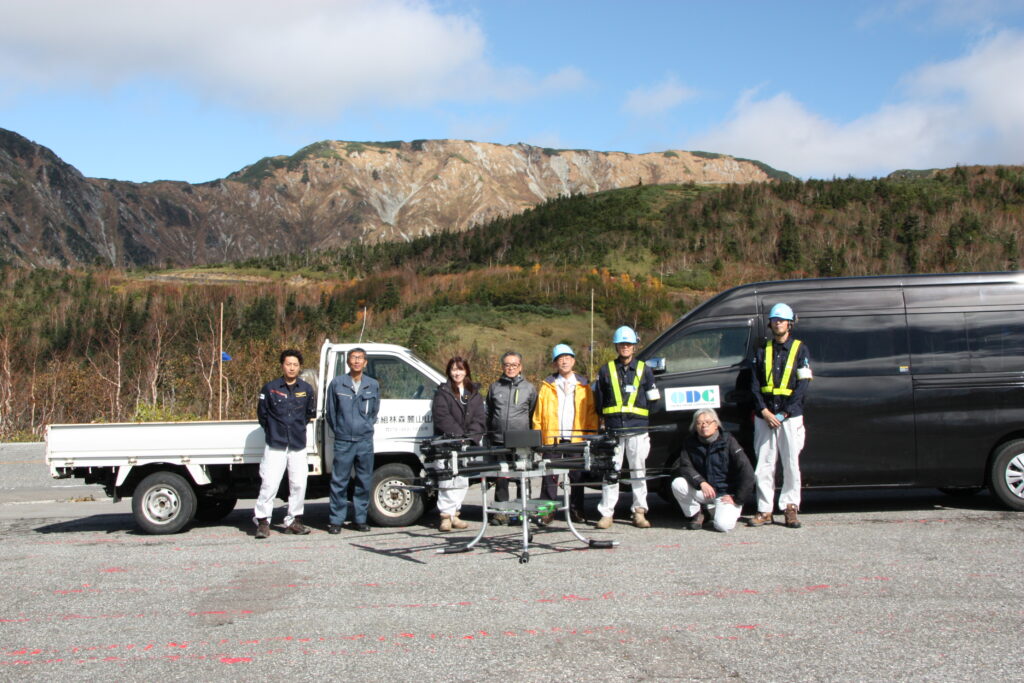 大型ドローンの実証実験