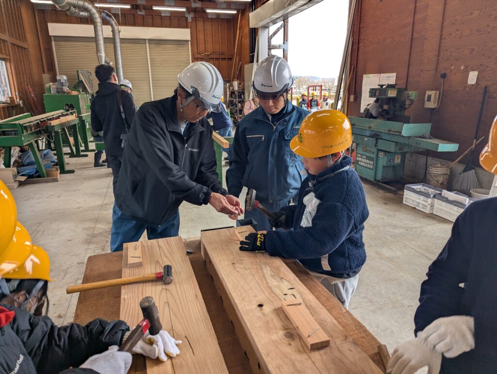 立山北部小学校　林業体験教室