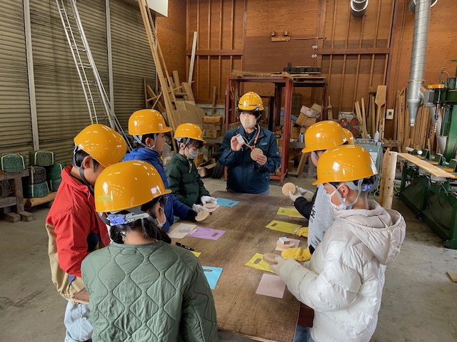 立山北部小学校　林業体験教室